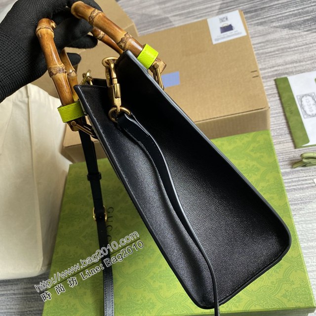 Gucci新款女包 古馳全皮手提肩背竹節包 竹節提手雙G配件 Gucci小號托特包 660195  ydg3310